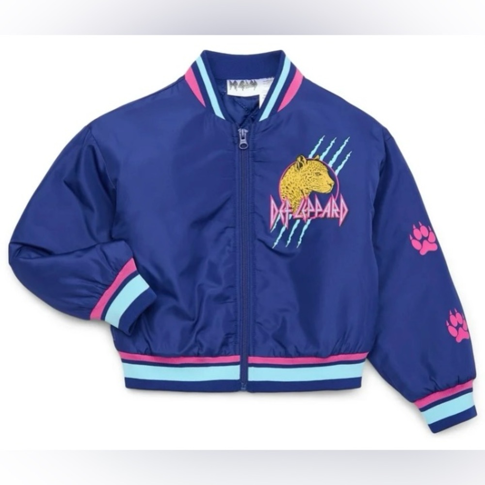 Def Leppard Girls’ Graphic Bomber Jacket